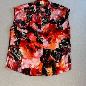 Tahari Multicolor Floral Blouse